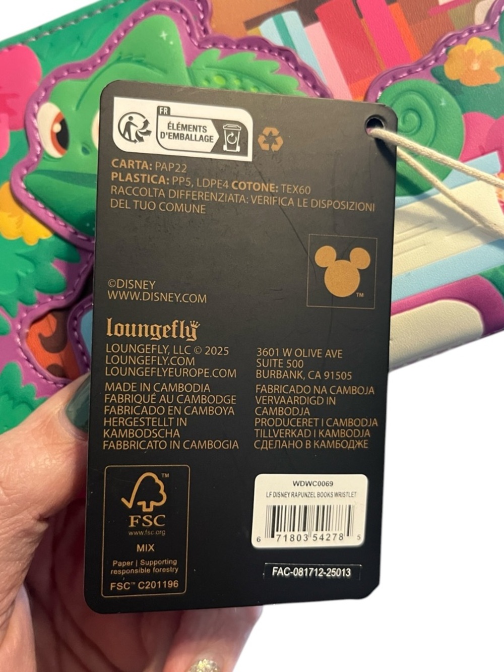 Loungefly Disney Tangled Rapunzel Books Wristlet & Wallet - Picture 9 of 11